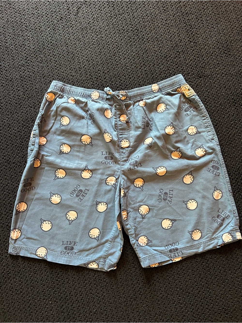Life Is Good Men's Golf 🏌️‍♂️ Themed Sleep Shorts